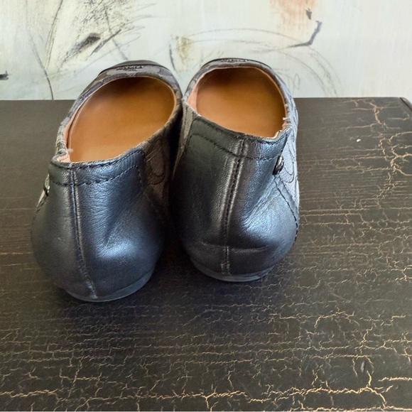 COACH Chelsea Black Smoke Signature Ballet Flats size 36 - Picture 4 of 8